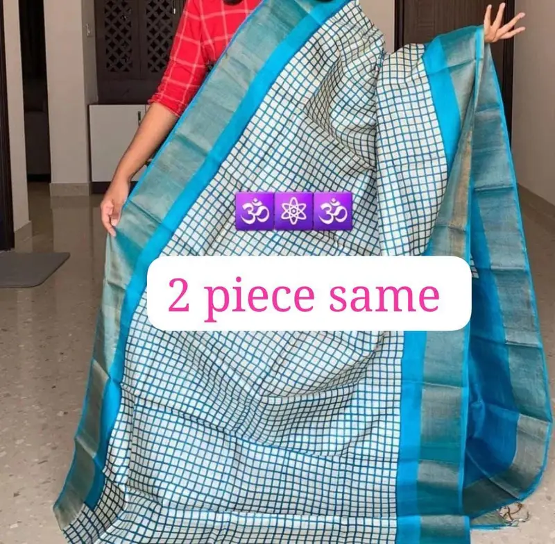 Semi Tusshar silk saree - Image 8 in Hyderabad